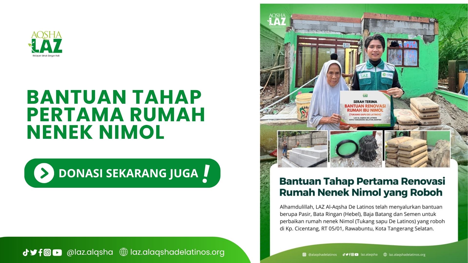 📢 SETAHAP DEMI SETAHAP, RUMAH NENEK NIMOL MULAI DIBANGUN KEMBALI